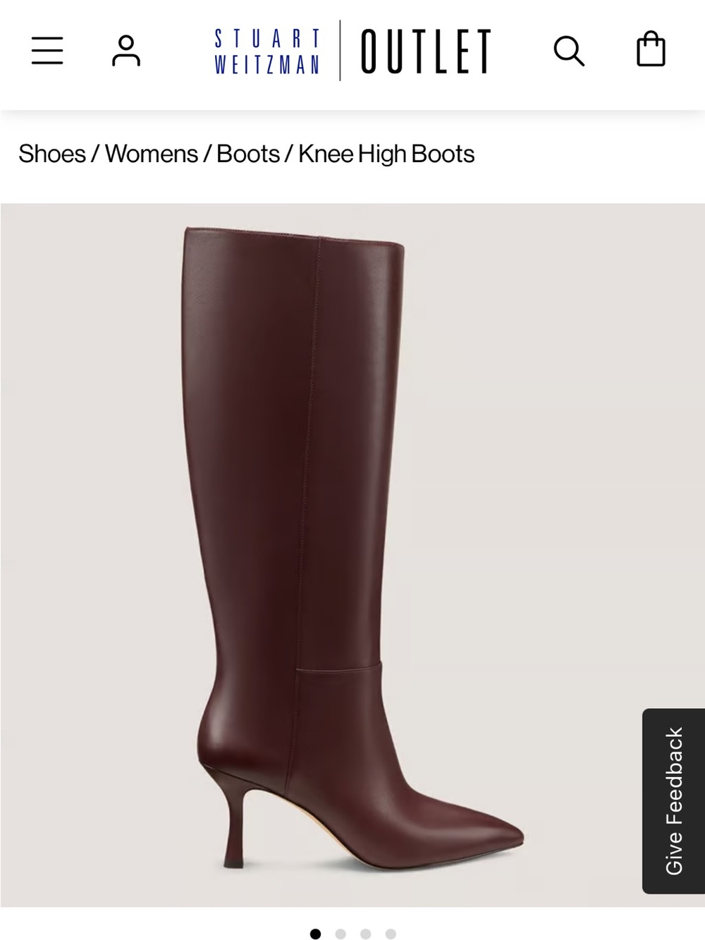 Stuart Weitzman Valentina Tubo Boot - deep brown. 10.5 - Picture 3 of 6